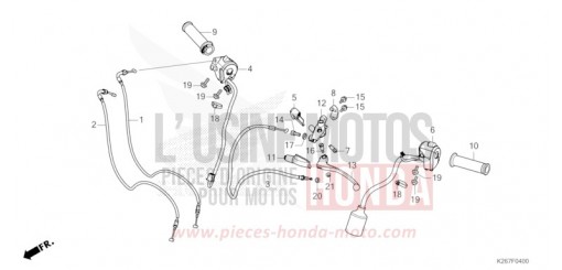 HEBELGRIFF/SCHALTER/KABEL MSX125AN de 2022