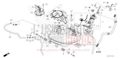 KRAFTSTOFFTANK MSX125AN de 2022