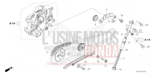 NOCKENWELLENKETTE/SPANNVORRICHTUNG MSX125AN de 2022