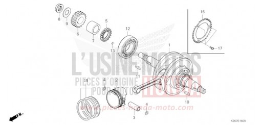 KURBELWELLE/KOLBEN MSX125AN de 2022