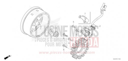 GENERATOR/SCHWUNGRAD MSX125AP de 2023