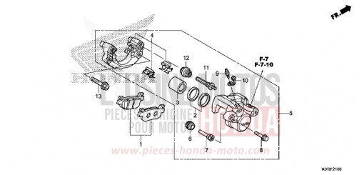 HINTERRAD-BREMSSATTEL SH125ADE de 2014