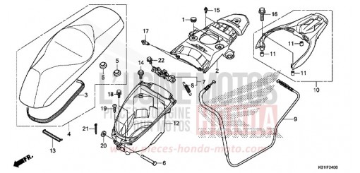SITZ/HANDGEPAECKFACH SH125ADE de 2014