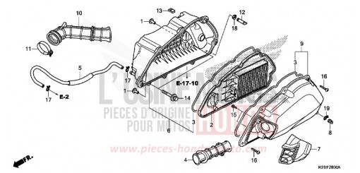LUFTFILTER SH125ADE de 2014