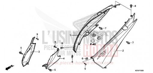 GEHAEUSEABDECKUNG SH125ADE de 2014