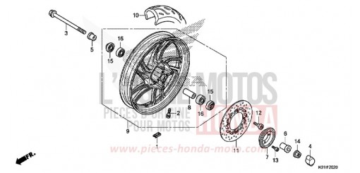 VORDERRAD SH125ADE de 2014