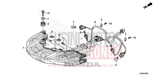 KOMBINATIONSLEUCHTE SH125ADE de 2014