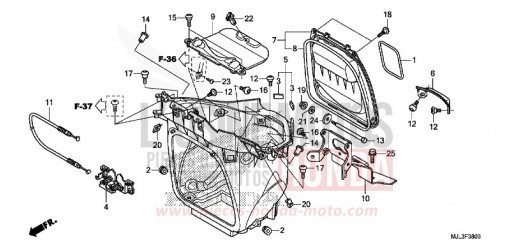 HANDGEPAECKFACH NC750XAE de 2014