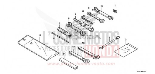 WERKZEUG NC750XAE de 2014