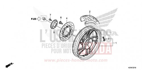 HINTERRAD SH125ADE de 2014