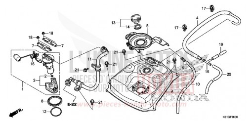 KRAFTSTOFFTANK SH125ADG de 2016