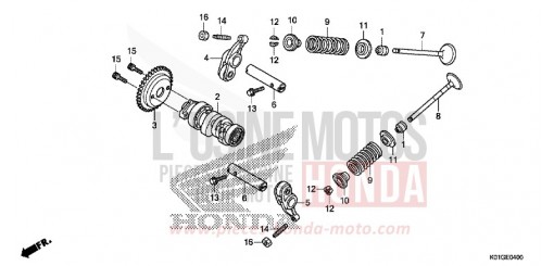NOCKENWELLE/VENTIL SH125ADG de 2016