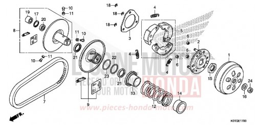 ABTRIEBSFLAECHE SH125ADG de 2016