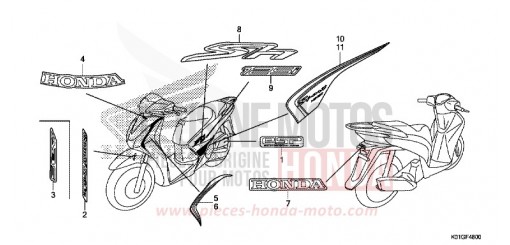 MARQUE/RAYURE SH125ADG de 2016