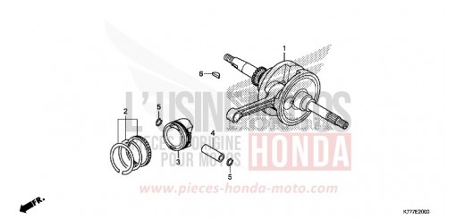 VILEBREQUIN/PISTON SH125ADH de 2017