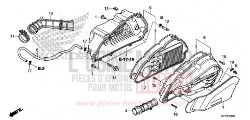 LUFTFILTER SH125ADH de 2017