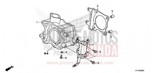 CYLINDRE SH125ADH de 2017