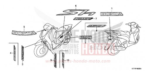MARQUE SH125ADH de 2017