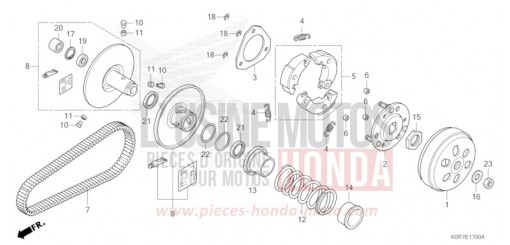 ABTRIEBSFLAECHE SH125ADL de 2020