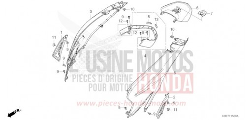 GEHAEUSEABDECKUNG SH125ADL de 2020