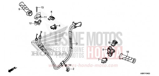 COMMUTATEUR/CABLE SH125ADN de 2022