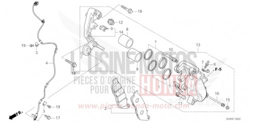 VORDERRAD-BREMSSATTEL SH125ADP de 2023
