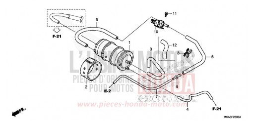 AKTIVKOHLEBEHAELTER NC750XAJ de 2018