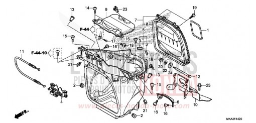 HANDGEPAECKFACH NC750XAJ de 2018
