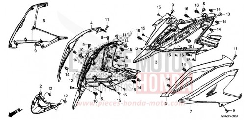 SEITENVERKLEIDUNG NC750XAJ de 2018