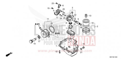 OELWANNE/OELPUMPE CBR650RAM de 2021