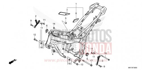 RAHMENKOERPER CBR650RAM de 2021