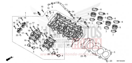 ZYLINDERKOPF CBR650RAN de 2022