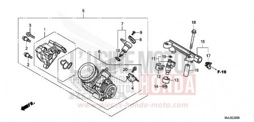 DROSSELKLAPPENGEHAEUSE NC750XDE de 2014
