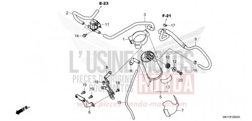 AKTIVKOHLEBEHAELTER CBR650RAN de 2022