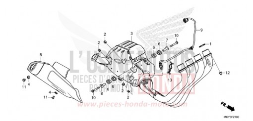 ABGAS-SCHALLDAEMPFER CBR650RAN de 2022