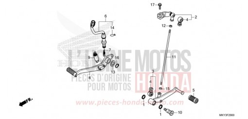 PEDAL CBR650RAN de 2022