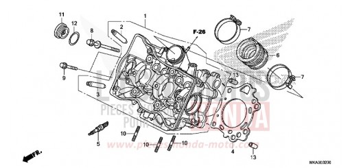 ZYLINDERKOPF NC750XDJ de 2018