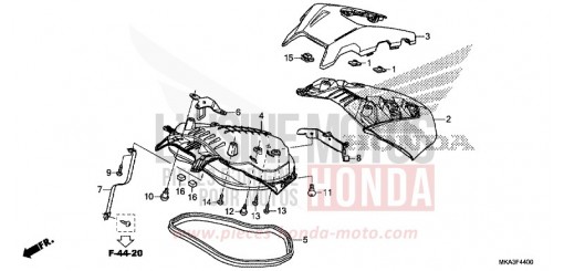 GEPAECKRAUMDECKEL NC750XDJ de 2018