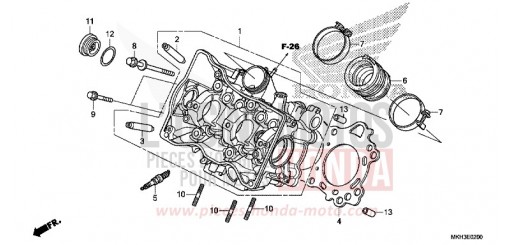 ZYLINDERKOPF ADV750H de 2017