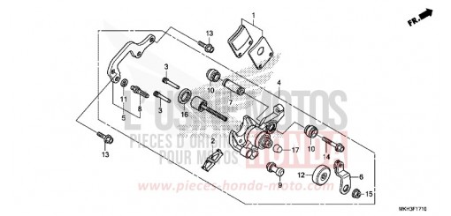 FESTSTELLBREMSSATTEL ADV750H de 2017