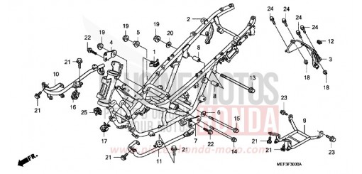 RAHMENKOERPER FJS400A9 de 2009