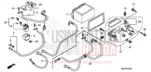 BATTERIE FJS400A9 de 2009