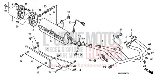 ABGAS-SCHALLDAEMPFER FJS400A9 de 2009