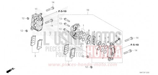 VORDERRAD-BREMSSATTEL ADV750R de 2024