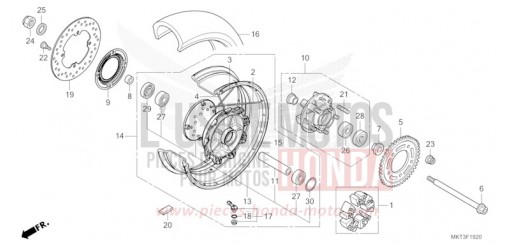 HINTERRAD ADV750R de 2024