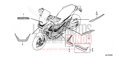 MARKE/STREIFEN ADV750H de 2017