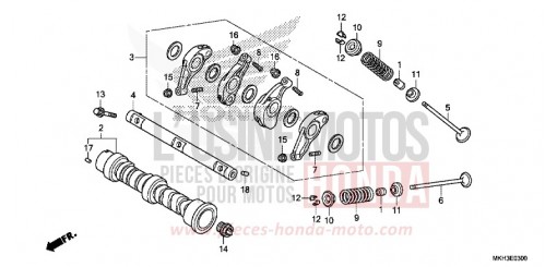 NOCKENWELLE/VENTIL ADV750J de 2018