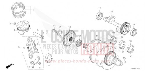 KURBELWELLE/KOLBEN CB500FAR de 2024
