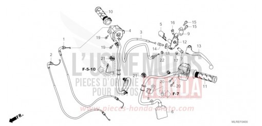 HEBELGRIFF/SCHALTER/KABEL CB500FAR de 2024