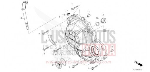 KURBELGEHAEUSEABDECKUNG CB500FAR de 2024